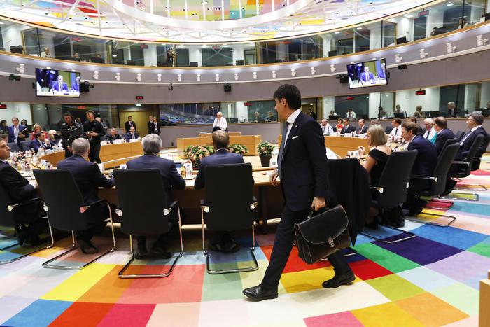 Un momento del vertice europeo di Bruxelles, in gran parte incentrato sulla questione dei migranti