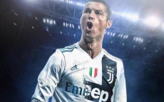 Un fotomontaggio di Ronaldo con la maglia della Juventus