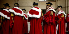 Inaugurazione dell'anno giudiziario presso la Suprema Corte di Cassazione. Nella foto i giudici con la toga.