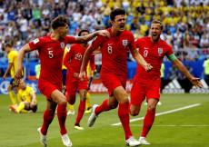 La gioia degli inglesi dopo il go che li porta in semifinale.