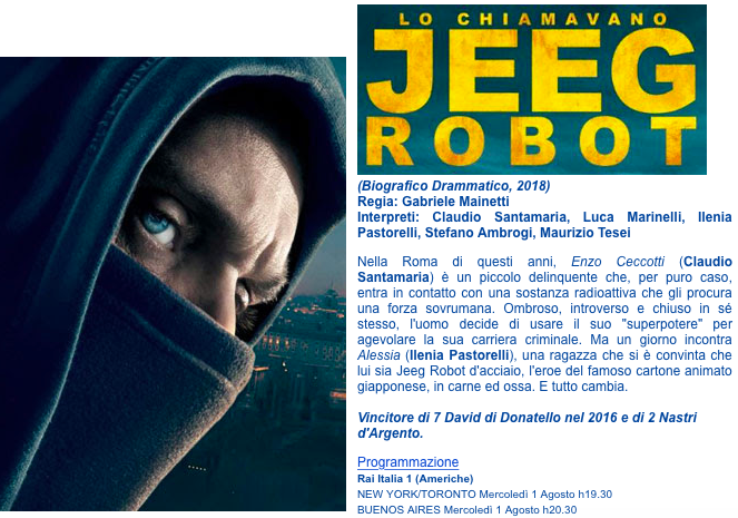La scheda del film: Lo chiamavano Jeeg Robot