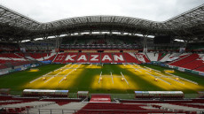 Una veduta della Kazan Arena