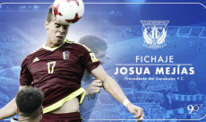 La foto di presentazione del calciatore della vinotinto Josua Mejias