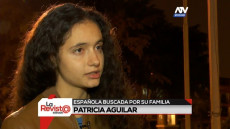 Un fermo immagine della Tv peruviana con un primo piano della ragazza spagnola sequestrata.