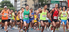 Runners impegnati in una gara podistica