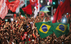 Una manifestazione del Partito de los Trabajadores in Brasile.