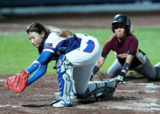 Una fase della gara del mondiale di baseball tra China Taipei e Venezuela