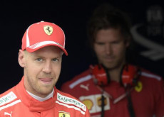 Il sorriso di Sebastian Vettel dopo aver conquistato la pole a Hockenheim.