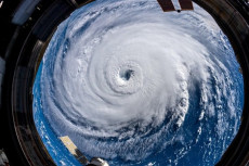 L'occhio dell'uragano Florence fotografato dall'astronauta Alexander Gerst.