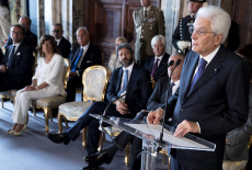 Il Presidente Sergio Mattarella rivolge il suo indirizzo di saluto in occasione della cerimonia di commiato dei componenti il Consiglio Superiore della Magistratura uscente.
