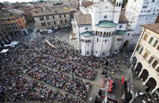 La piazza di Modena in cui si tiene il Festival di Filosofia.