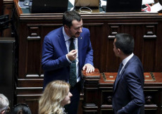 Matteo Salvini e Luigi di Maio in Parlamento. No Ue