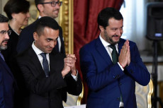 Rottura: I due vicepremier: Luigi Di Maio e Matteo Salvini. M5s e Lega. Roma
