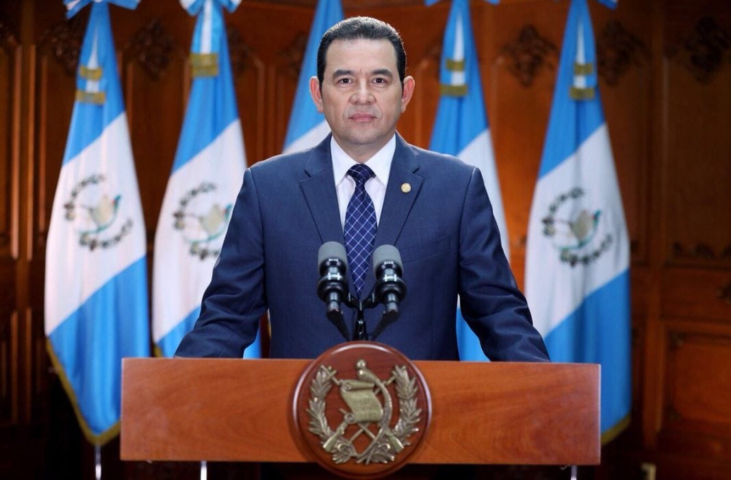 Il presidente guatemalteco Jimmy Morales. Guatemala