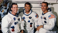 Apollo 7: Gli astronauti Walter Marty Schirra, Donn Fulton Eisele e Ronnie Walter Cunningham
