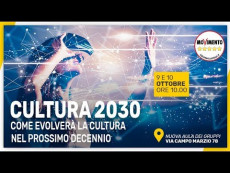 Il poster dell'evento: Cultura 2030.