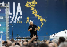 Beppe Grillo durante la manifestazione Italia a 5 Stelle al Circo Massimo