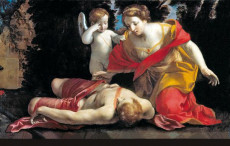 Il quadro: Gessi, Morte di Adone, Pesaro Civici. Ovidio