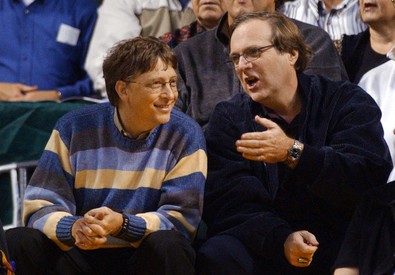 Paul Allen (a destra) con Bill Gates: i fondatori di Microsoft.