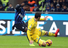 Keita Balde nell'azione del gol contro il Frosinone. Inter