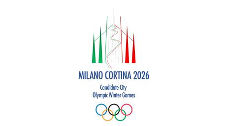 Il logo dei giochi Olimpici 2026 Milano-Cortina.