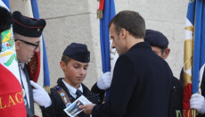 Il Presidente Emmanuel Macron in visita nei luoghi della Grande Guerra.