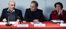 Seminario Donne Italiane all’Estero: Michele Schiavone (Cgie), Sen. Ricardo Merlo, Silvana Mangione (Cgie).