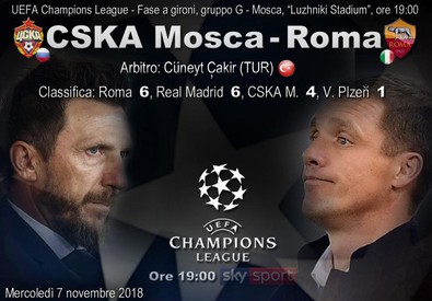 CSKA Mosca - Roma. Di Francesco