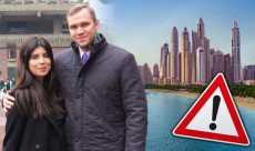 Matthew Hedges con la moglie a Dubai. Spia
