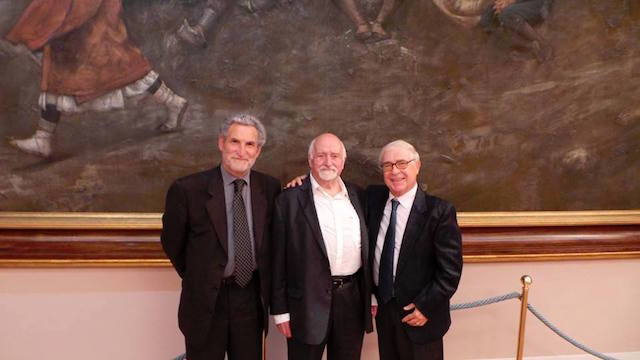 Nella foto, da sinistra: Goffredo Palmerini, Mario Fratti, Domenico Logozzo, a Pescara.