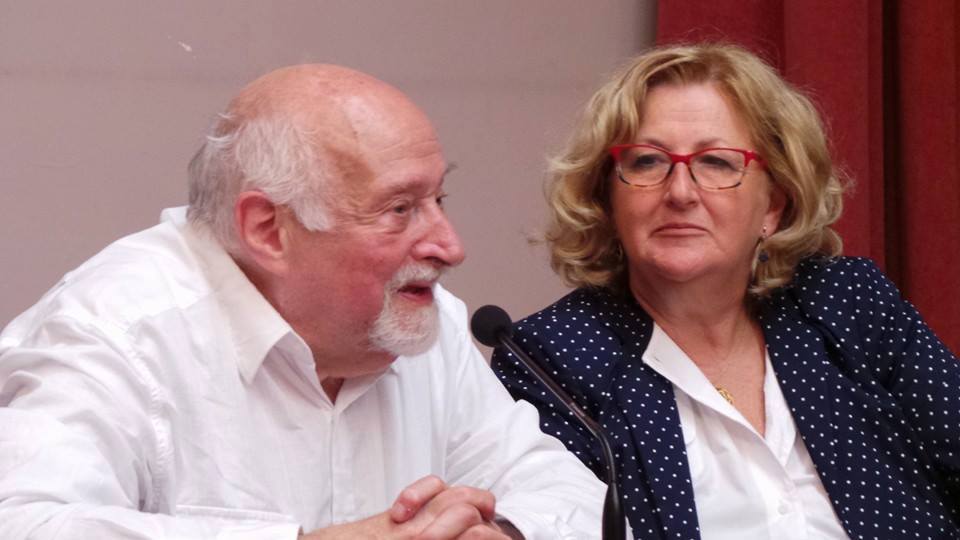 Lucilla Sergiacomo, con Mario Fratti.