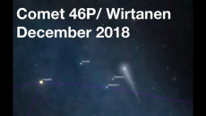 La posizione astrale della cometa di Natale 46P/Wirtanen