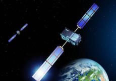 Rappresentazione artistica dei primi due satelliti del sistema di navigazione satellitare europeo Galileo. Comunicazioni
