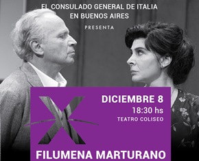Filumena Marturano a BUenos Aires: l'invito del Consolato Generale. Teatro