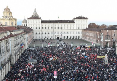 La manifestazione dei No Tav a Torino.