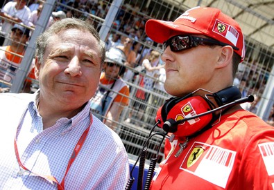 Jean Todt con Michael Schumacher ai tempi della Ferrari.