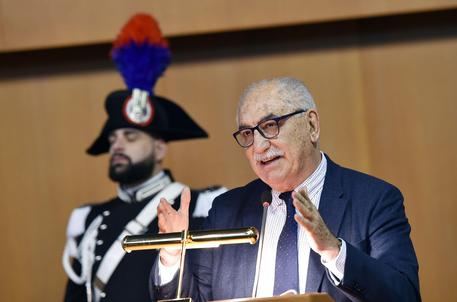 Armando Spataro, procuratore di Torino, durante la cerimonia di saluto presso il PalaGiustizia di Torino.