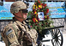 Soldato americano di stanza in in Afghanistan. Mattis