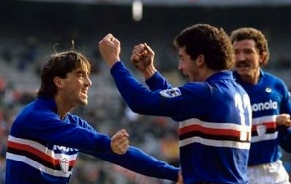 Mancini e Vialli, l'anno dello scudetto alla Sampdoria.