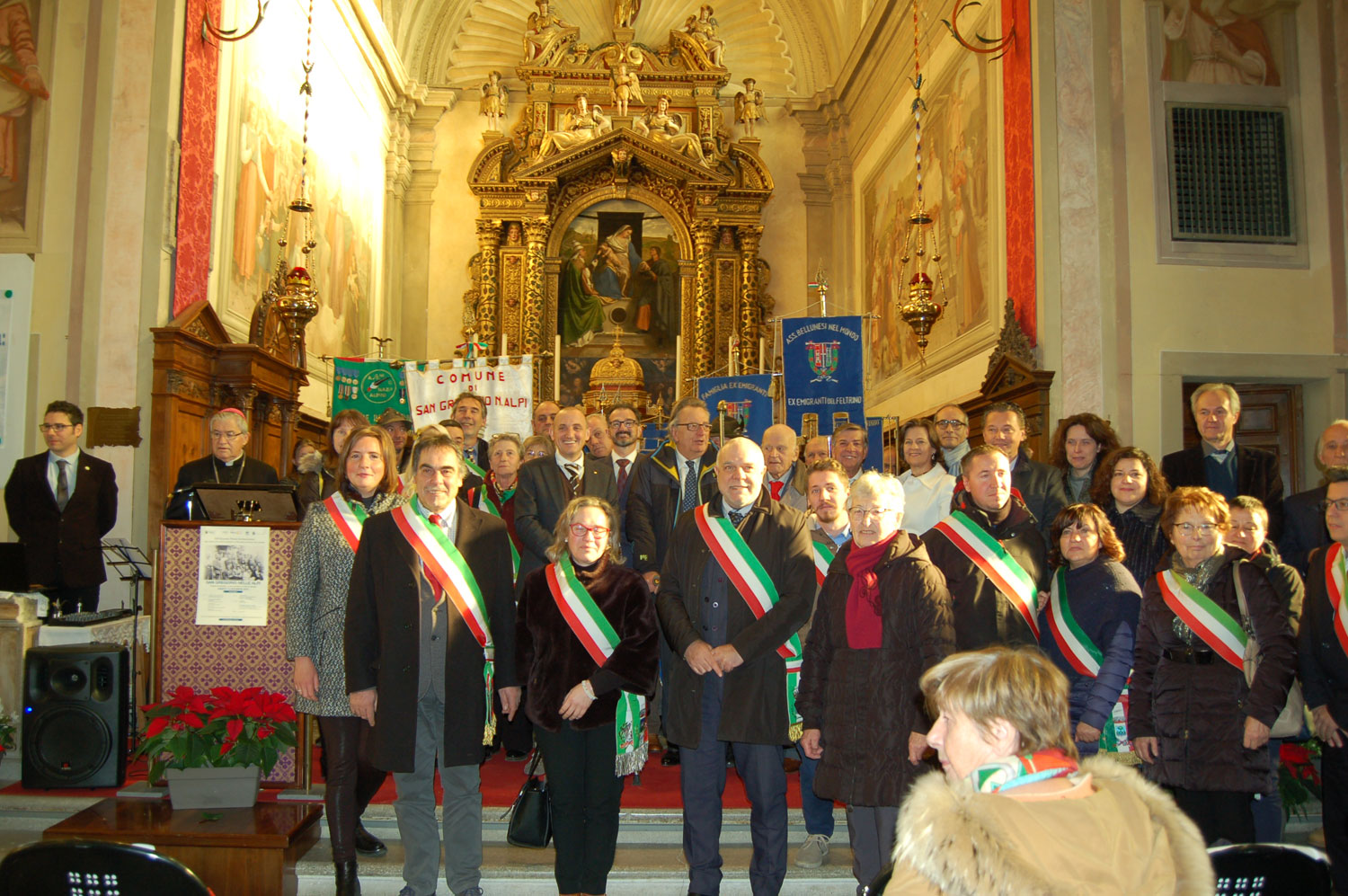 Foto ricordo alla la XIX edizione del “Premio internazionale bellunesi che hanno onorato la provincia in Italia e all’estero”
