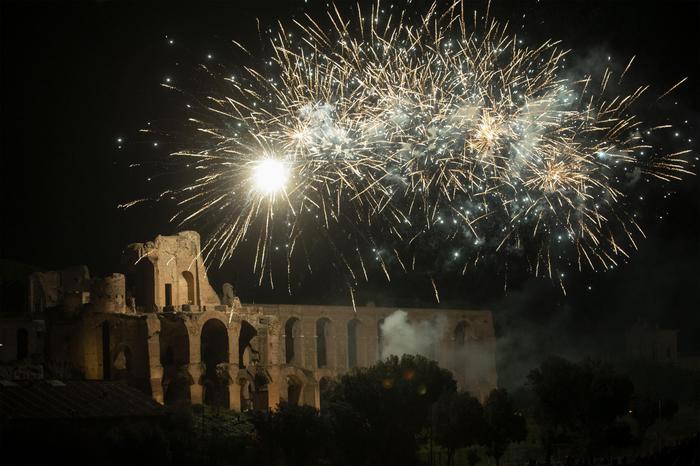 Fuochi d'artificio al concerto al Circo Massimo in occasione del Capodanno 2019, Roma