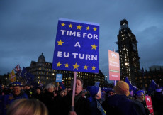Manifestazione a Londra a favore di un ritorno all'Ue. Brexit