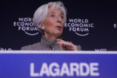 Christine Lagarde, direttore generale del FMI, al Forum di Davos.