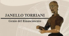 Il poster dell'esposizione “Janello Torriani, genio del Rinascimento”.