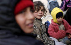 Bambini in zona di conflitto.