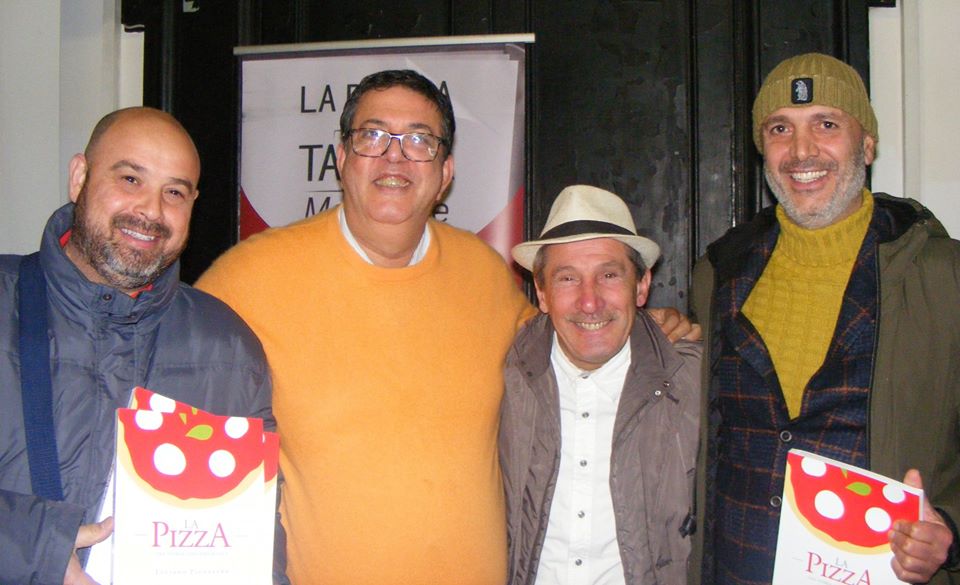 Renato Rocco, Gennaro D’Aria, Flavia Sorrentino, Paco Linus, Lara De Luna e Ferdinando Rossi. Pizza