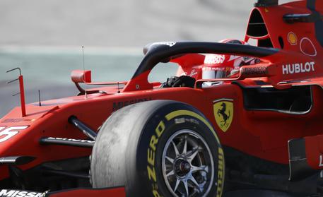 Charles Leclerc a bordo della sua Ferrari durante le prove di Montmelo, Barcelona.