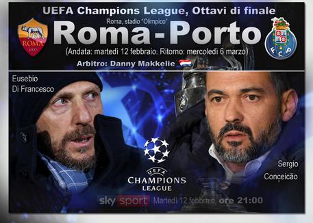 Il tabellone di Champions League, Ottavi: Roma-Porto