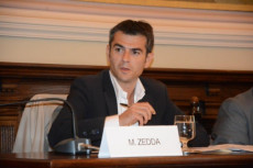 Il candidato del centrosinistra, Massimo Zedda.