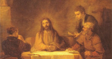 Un quadro di Rembrandt, Cena in Emmaus. Cuore